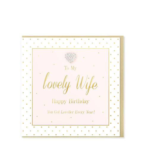 Picture of TO MY LOVELY WIFE BIRTHDAY CARD